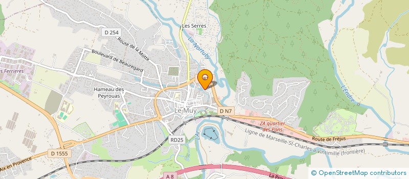 localisation de l'entreprise LE JARDIN EVENTS  LE MUY