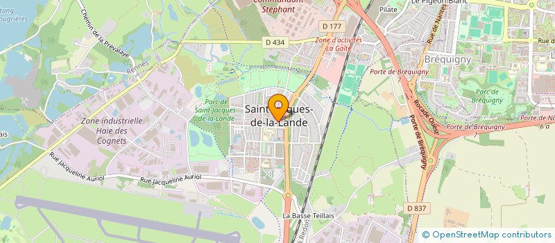 localisation de l'entreprise LE JARDIN FESTIVAL à SAINT-JACQUES-DE-LA-LANDE
