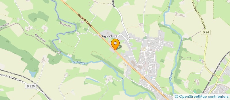 localisation de l'entreprise LE JARDIN FLEURI  SABLE-SUR-SARTHE