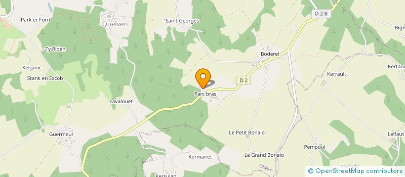 localisation de l'entreprise LE JARDIN FLEURI à GUERN