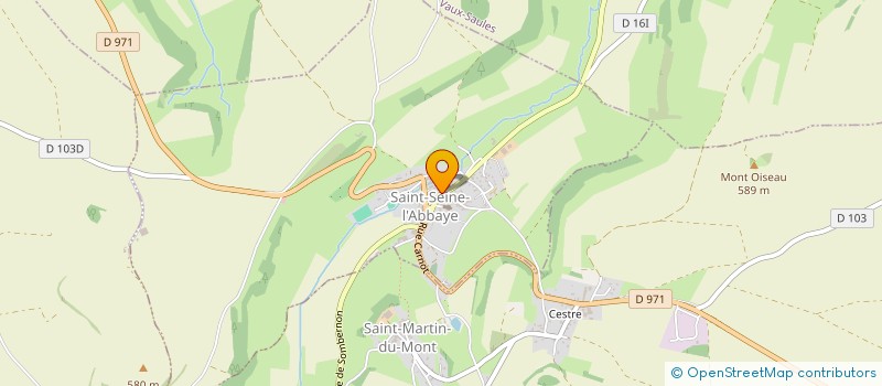 localisation de l'entreprise LE JARDIN FLEURI à SAINT-SEINE-L'ABBAYE