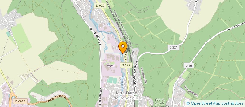 localisation de l'entreprise LE JARDIN FLEURI - LAZAR & LE BLAY  NOTRE-DAME-DE-BONDEVILLE