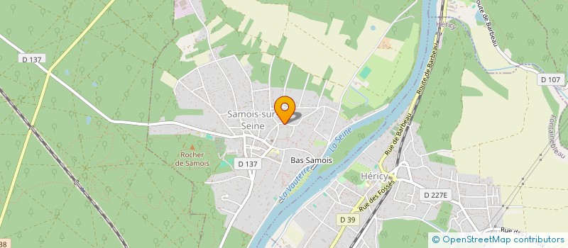 localisation de l'entreprise LE JARDIN FORET DE SAMOIS-SUR-SEINE  SAMOIS-SUR-SEINE