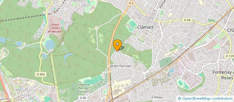 localisation de l'entreprise LE JARDIN PARISIEN à CLAMART