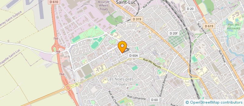 localisation de l'entreprise LE JARDIN PARTAGE DE CHANTEREIGNE à LA CHAPELLE-SAINT-LUC