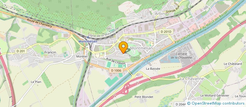 localisation de l'entreprise LE JARDIN PARTAGE DE MONTMELIAN  MONTMELIAN