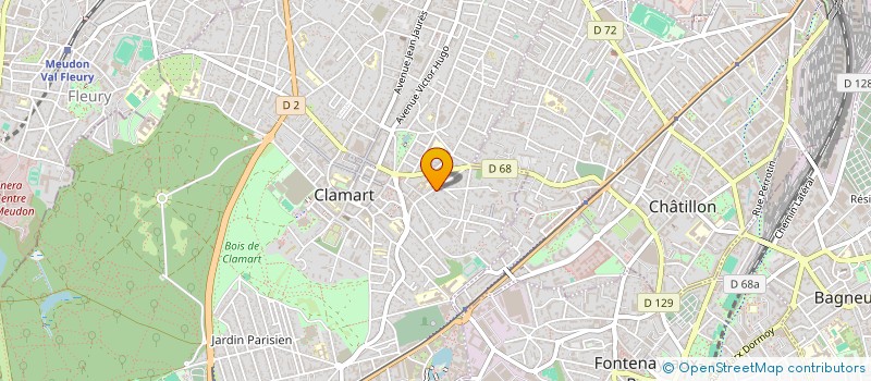 localisation de l'entreprise LE JARDIN PARTAGE DES GALVENTS à CLAMART