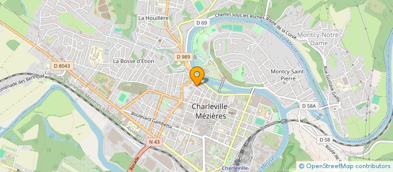 localisation de l'entreprise LE JARDIN PARTAGE DES PAQUIS  CHARLEVILLE-MEZIERES