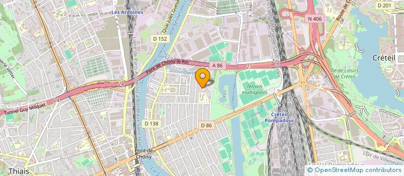 localisation de l'entreprise LE JARDIN PARTAGE LES BUTINEUSES à CHOISY-LE-ROI