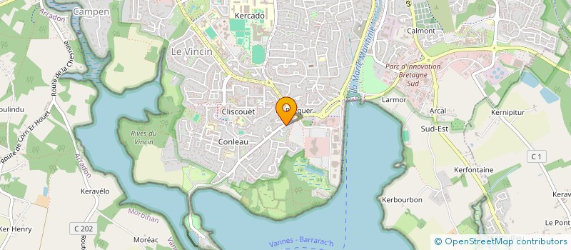 localisation de l'entreprise LE JARDIN SECRET à VANNES