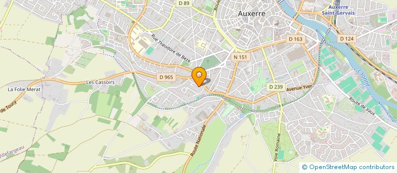 localisation de l'entreprise LE JARDIN SONORE à AUXERRE