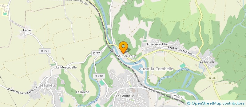 localisation de l'entreprise LE JARDIN SUR L'ALLIER  AUZAT-LA-COMBELLE
