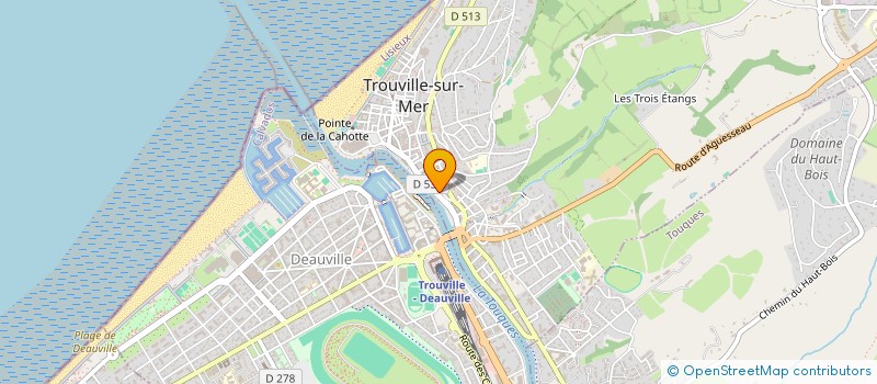 localisation de l'entreprise LE JARDIN SUR LES QUAIS à TROUVILLE-SUR-MER