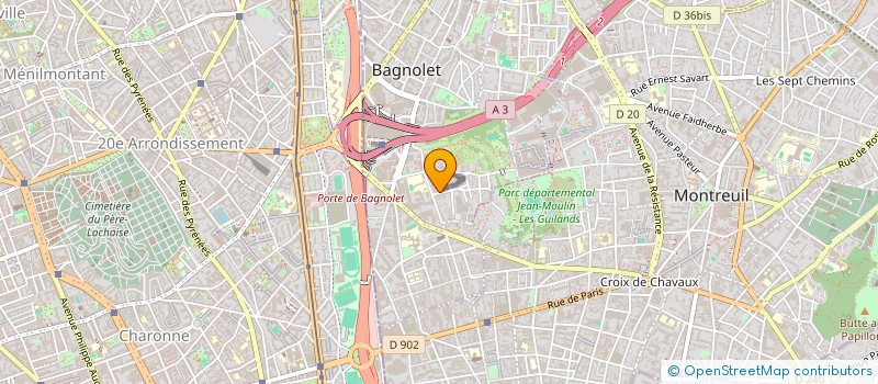 localisation de l'entreprise LE JARDIN TANT DESIRE à BAGNOLET