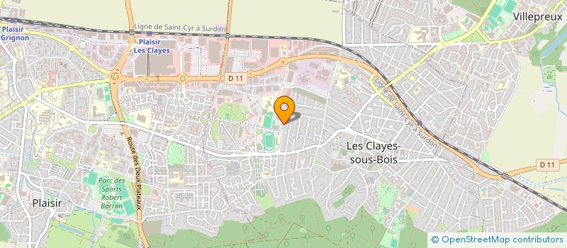 localisation de l'entreprise LE JARDIN VIVANT  LES CLAYES-SOUS-BOIS