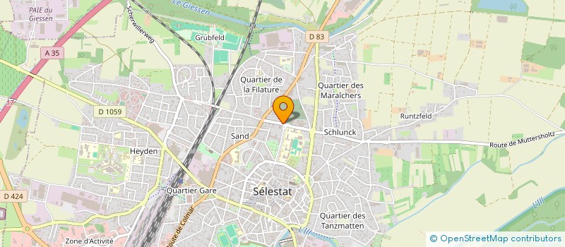 localisation de l'entreprise LE JARDINIER à SELESTAT