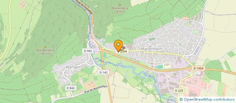 localisation de l'entreprise LE JARDINIER D'ALSACE  MARLENHEIM