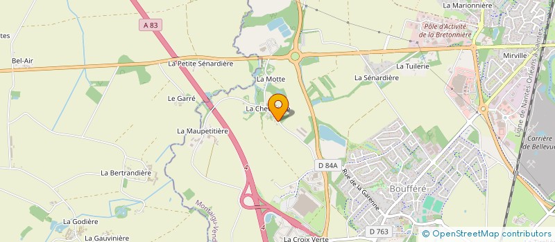 localisation de l'entreprise LE JARDINIER DU NORD VENDEE  MONTAIGU-VENDEE