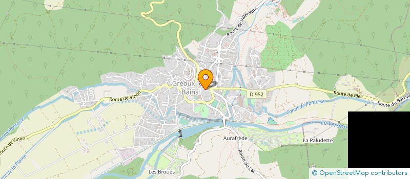 localisation de l'entreprise LE JARDINS DES LILAS à GREOUX-LES-BAINS