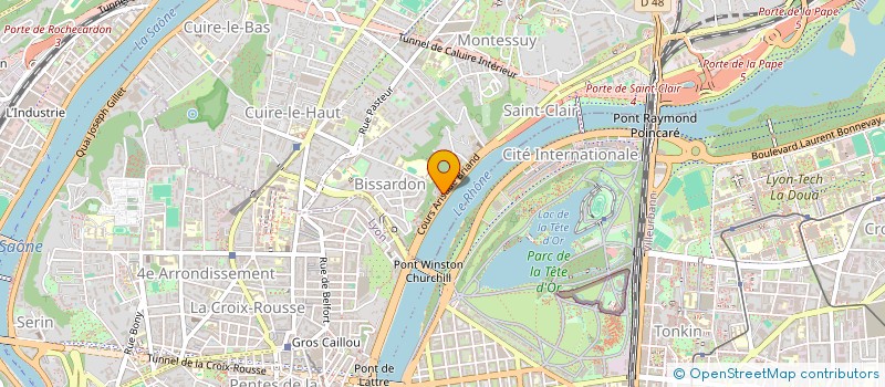 localisation de l'entreprise LE JARNOSSIN  CALUIRE-ET-CUIRE