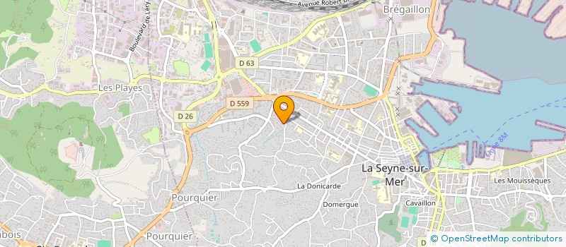 localisation de l'entreprise LE JAS D'AURAN à LA SEYNE-SUR-MER