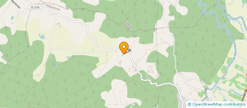 localisation de l'entreprise LE JAS DES CANNEBIERES  VILLENEUVE