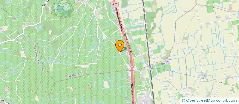 localisation de l'entreprise LE JAS DES PAPES  COURTHEZON