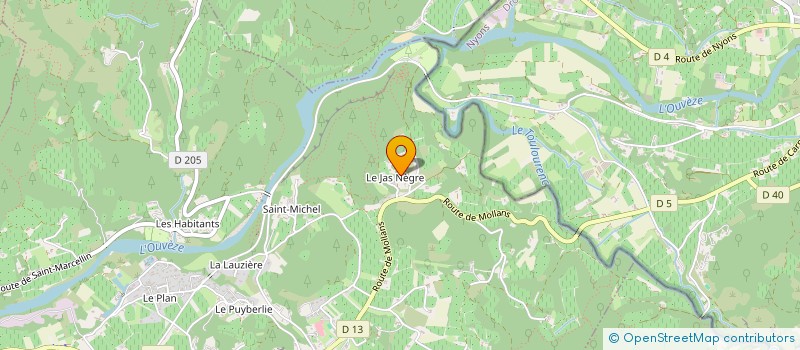 localisation de l'entreprise LE JAS NEGRE  ENTRECHAUX