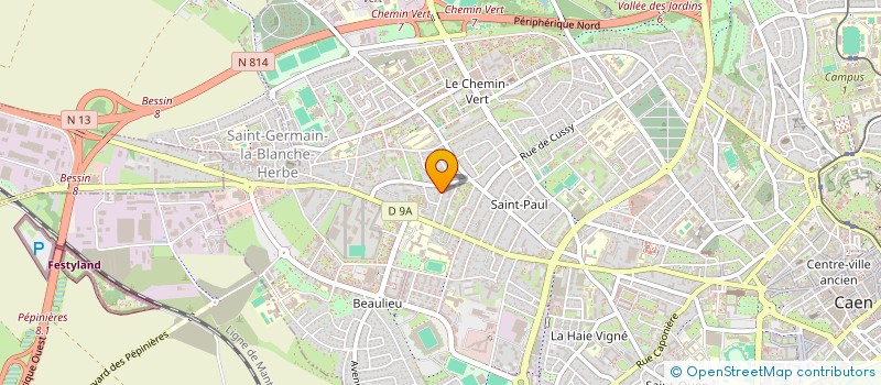 localisation de l'entreprise LE JASEUR DE BOHEME à CAEN