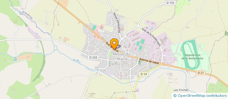 localisation de l'entreprise LE JASMIN à MESLAY-DU-MAINE