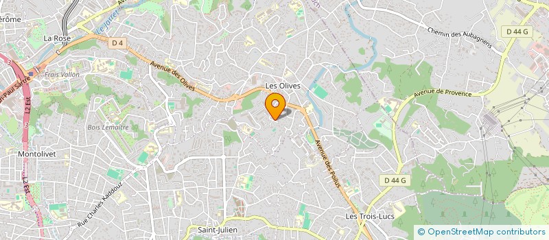 localisation de l'entreprise LE JASMIN à MARSEILLE