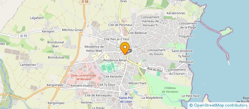 localisation de l'entreprise LE JASMIN  SAINT-POL-DE-LEON