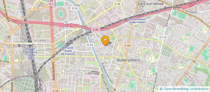 localisation de l'entreprise LE JASMIN  AUBERVILLIERS