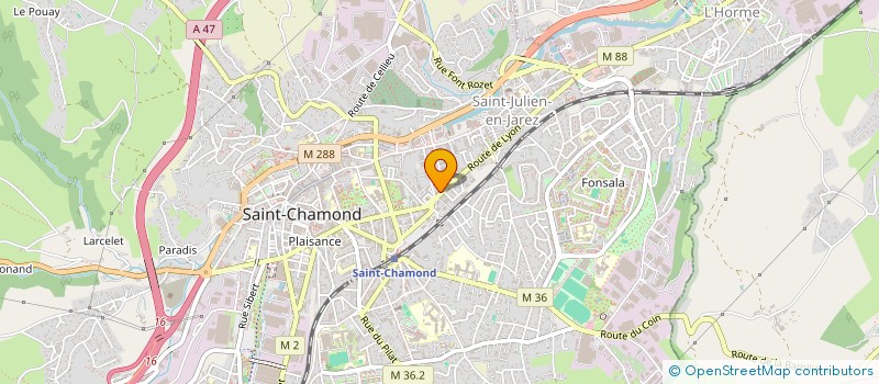 localisation de l'entreprise LE JASMIN MEDITERRANEEN à SAINT-CHAMOND