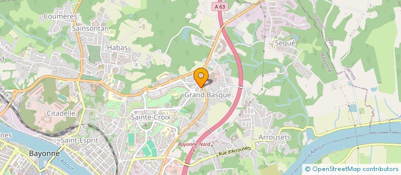 localisation de l'entreprise LE JAURES  ONDRES