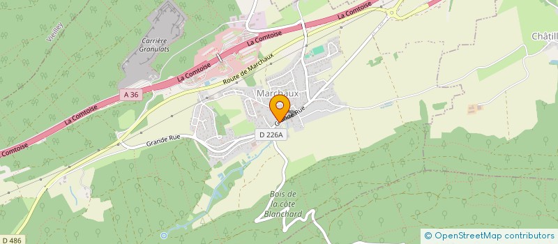 localisation de l'entreprise LE JAURES  MARCHAUX-CHAUDEFONTAINE