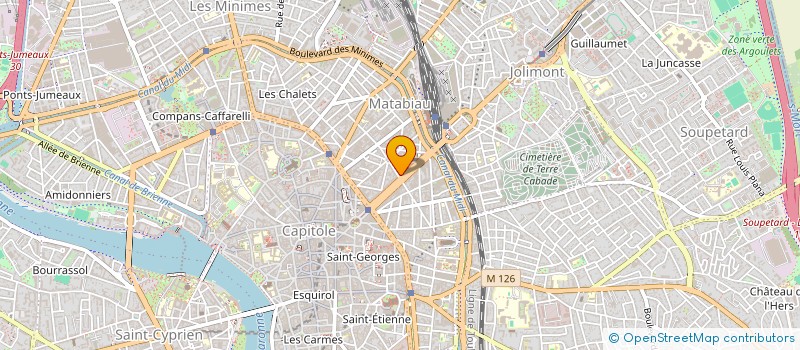 localisation de l'entreprise LE JAURES  TOULOUSE