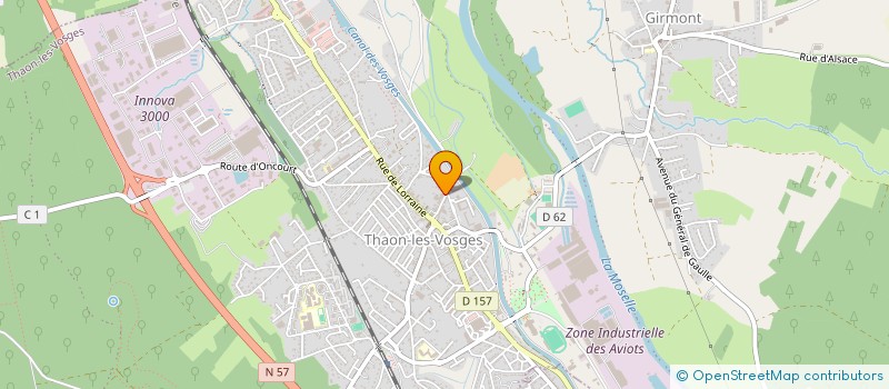 localisation de l'entreprise LE JAY  THAON-LES-VOSGES