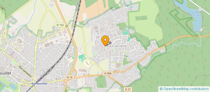 localisation de l'entreprise LE JAZZ DU COLOMBIER  RAMBOUILLET