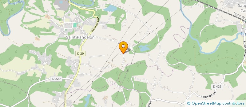 localisation de l'entreprise LE JAZZ FAIT SON BOEUF  SAINT-PANDELON