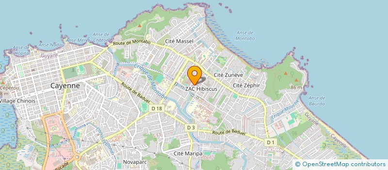 localisation de l'entreprise LE JE FARIN DE LA CAPITALE  CAYENNE