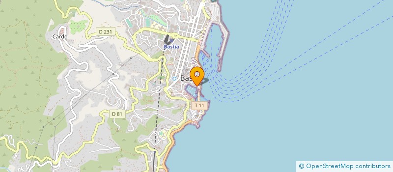 localisation de l'entreprise LE JEAN BART à BASTIA