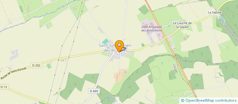 localisation de l'entreprise LE JEMILI'S à SAINT-SYMPHORIEN-DES-BRUYERES