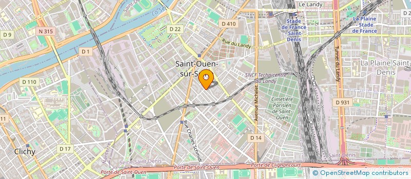localisation de l'entreprise LE JERRY à SAINT-OUEN-SUR-SEINE