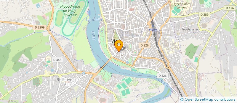 localisation de l'entreprise LE JET à VICHY