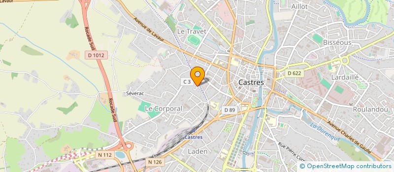 localisation de l'entreprise LE JET D EAU  CASTRES