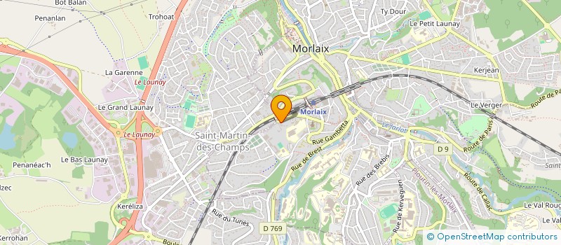 localisation de l'entreprise LE JEUNE  MORLAIX