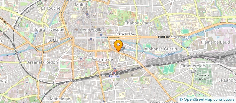 localisation de l'entreprise LE JEUNE BALLET DE BRETAGNE  RENNES