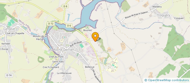 localisation de l'entreprise LE JEUNE L'ANTHOEN  LA ROCHE-JAUDY