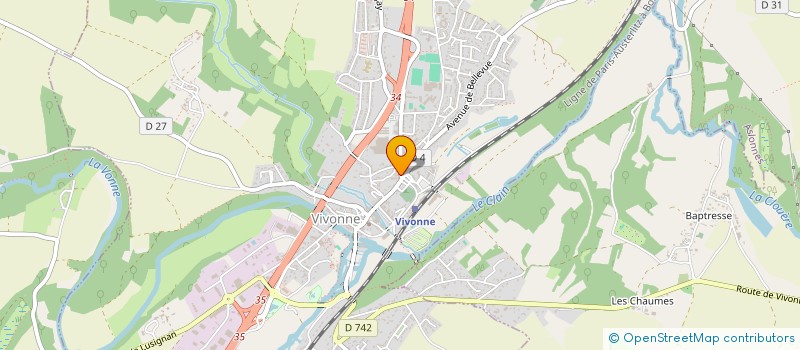 localisation de l'entreprise LE JIMMY'S POITOU à VIVONNE